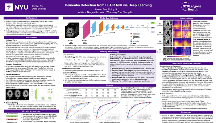 Dementia Detection from FLAIR MRI via Deep Learning poster