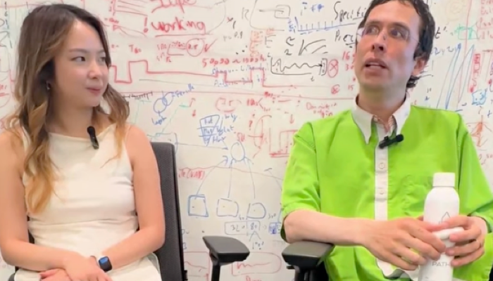 Becca Rhinehart interviewing Pascal Wallisch