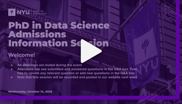 Fall 2027 PhD Program Admissions Information Session
